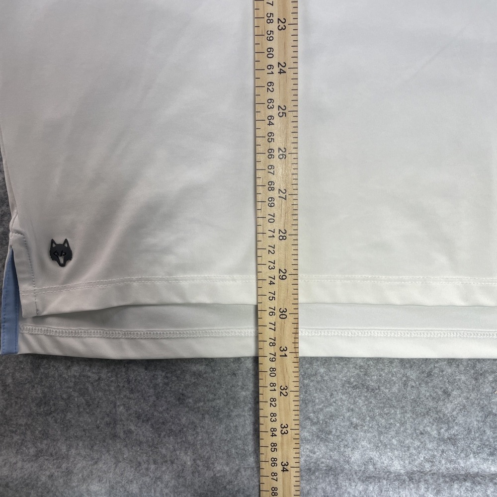 Greyson Men's Large Golf Polo Shirt In White - Picture 4 of 9